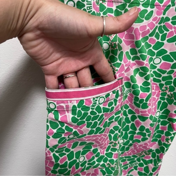 Lilly Pulitzer Vintage Capri Y2K Pants 100% Cotton Dolphin Print Cargo Size 4 - Picture 6 of 10